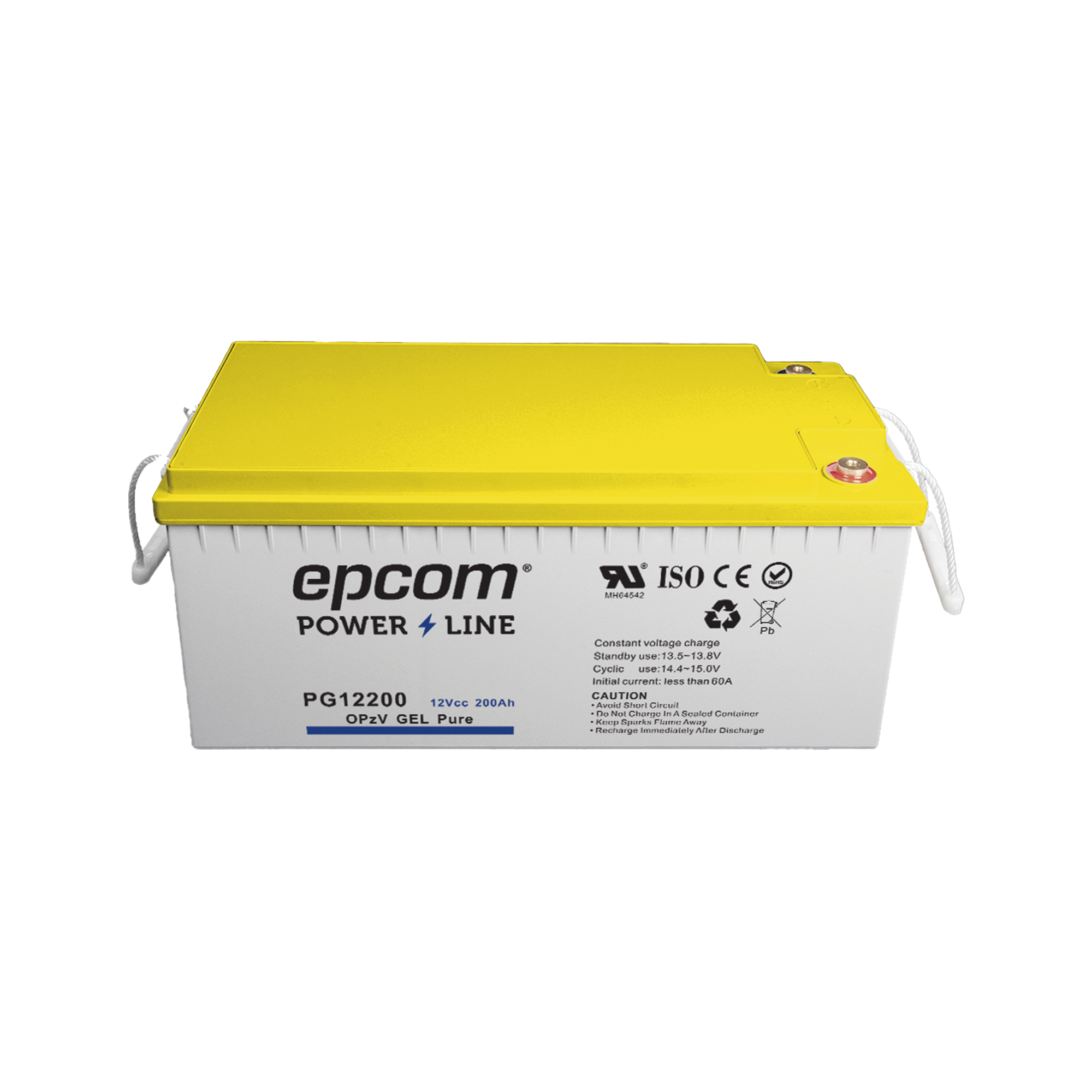 Batería de GEL PURO / 12 V @ 200 Ah / Ciclo profundo / Para uso en sistemas de energía ininterrumpida